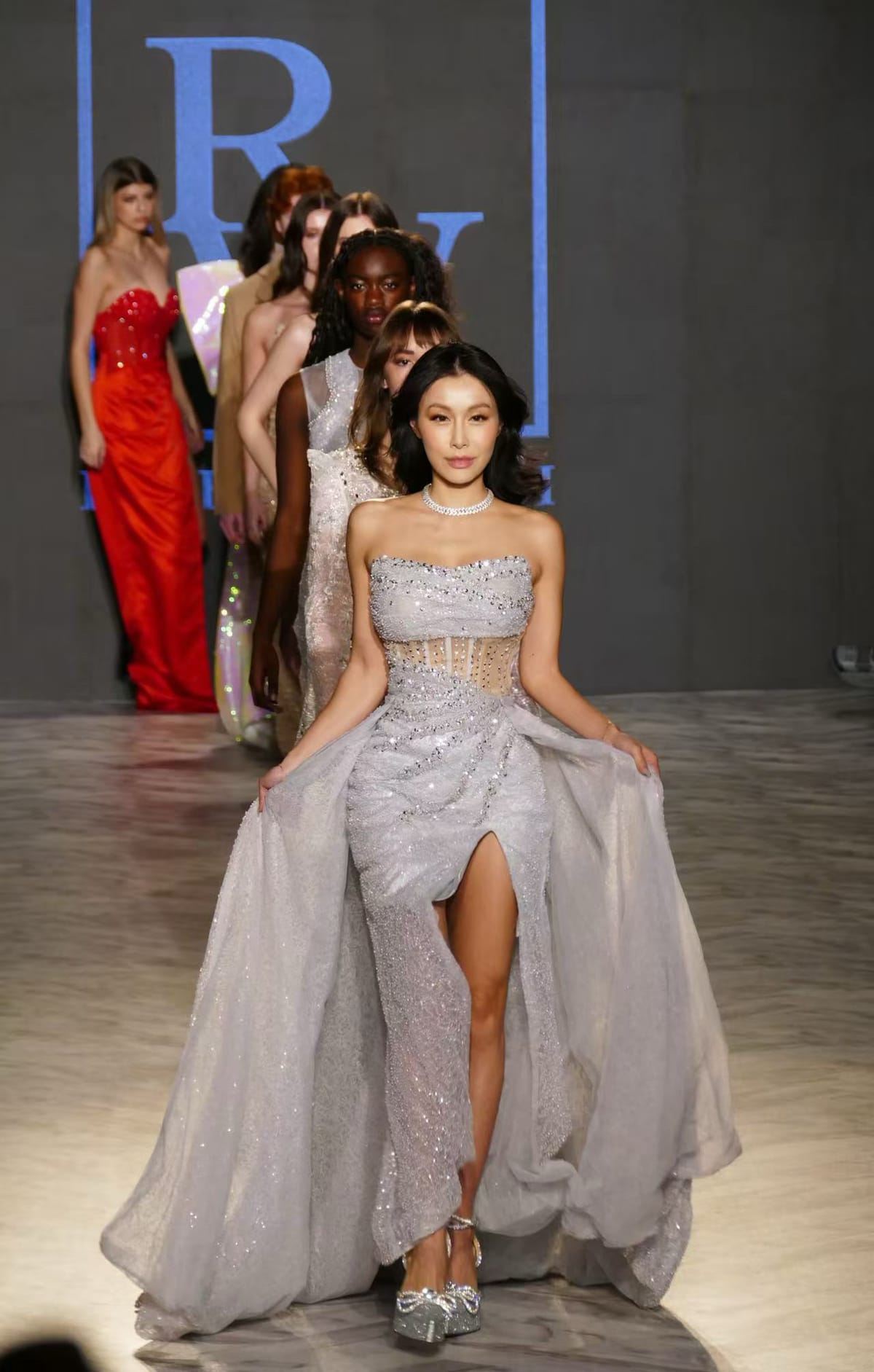 Chelsea Jiang opening Vancouver Fashion Week runway